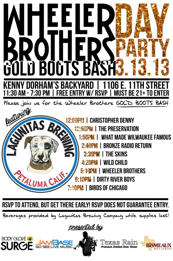 Wheeler Brothers Gold Boots Bash 